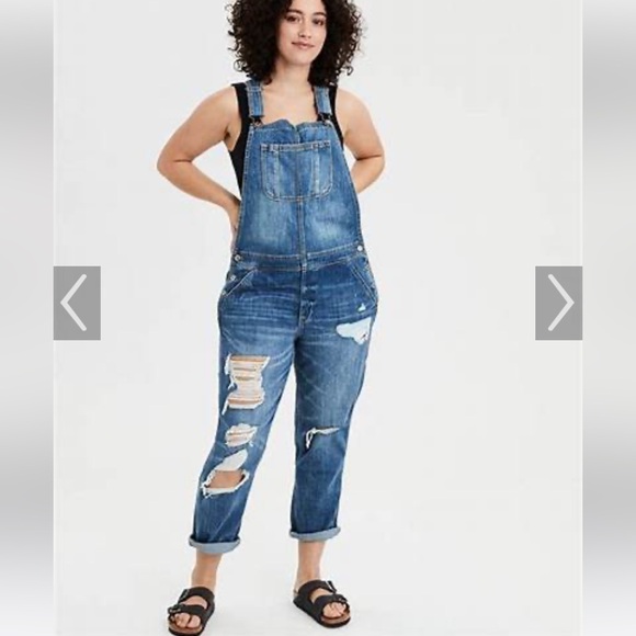 American eagle tomgirl denim overall - Picture 2 of 2